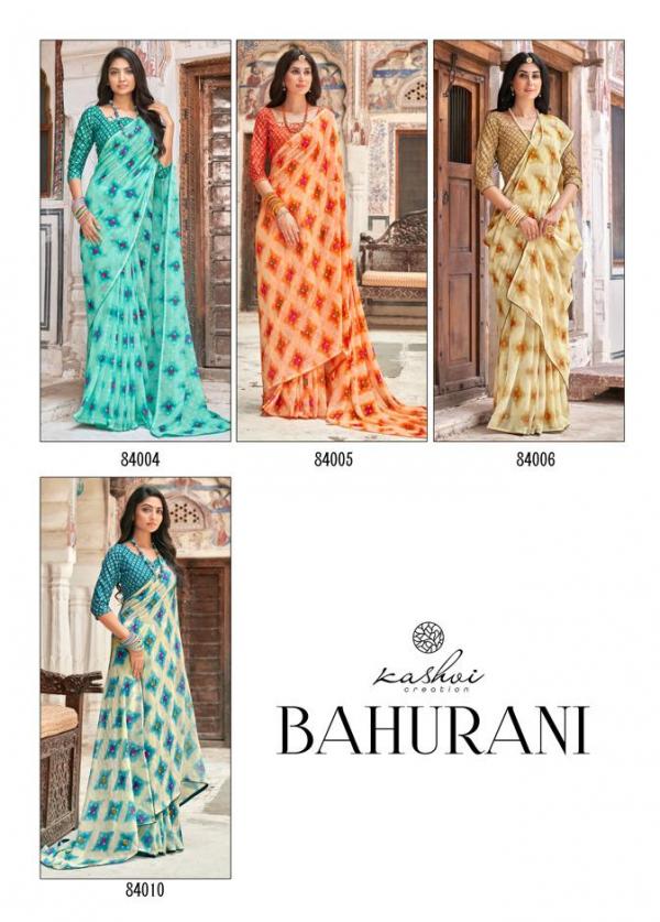 Kashvi Bahurani Fancy Wear Georgette Saree Collection